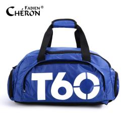T60 Women Sports Gym Bag Men Fitness Waterproof Outdoor Separate Space For Shoes Pouch Rucksack Travel Gym Backpack