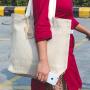 Custom women 100% Jute Canvas Printed Large Burlap Tote Bag High capacity Storage Bag Handbag
