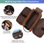 Lovevook PU Leather  Large Waterproof Wash Bag Travel Cosmetic Bag Bathroom Fitness Organizer Gifts Men's Toiletry Bag