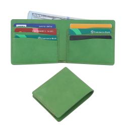 Wallet Slim Leather Bifold Design RFID Protected Holds 5-12 Cards Coin Pouch Flat Note Section Hidden Pocket