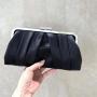 High Quality Luxury Silk Evening Bag Royal Blue Clip Clutch Purses for Women Ladies Handbag Clutch Chain Bag for Wedding Party