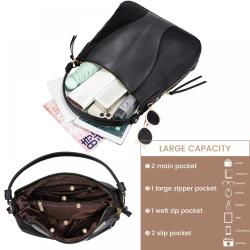 Realer Hobo Bags for Women PU Leather Purses and Handbags Large Hobo Purse with Tassel Crossbody Shoulder Bags ladies hand bags