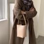 New design handbags set Simple large capacity women's shoulder bags Soft PU leather hand bags ladies luxury bucket bag set