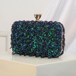 New design Wholesale Clutch Bags Sequin Embroidery Wedding Evening Bags for Women sac tendance 2024