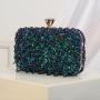 New design Wholesale Clutch Bags Sequin Embroidery Wedding Evening Bags for Women sac tendance 2024
