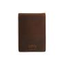 Slim Minimalist Mens Leather Wallet RFID Blocking Leather Metal Money Clip Card Holder Wallet