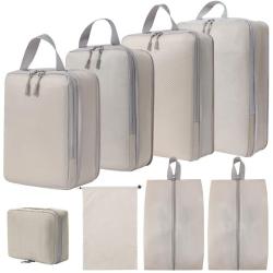 XL009-8 Foldable Travel Bag Eight Pieces Travel Organizer Set 6 Colors Accept Customized Logo Durable Essentials for Travelling