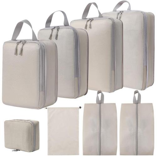 XL009-8 Foldable Travel Bag Eight Pieces Travel Organizer Set 6 Colors Accept Customized Logo Durable Essentials for Travelling