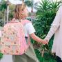 Wholesale Girls Students Bookbags Waterproof Lightweight Cartoon Floral Print Pupil Kids Backpack Primary Children Schoolbags