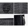 High Quality Men'S 100% Genuine Crocodile Skin Zipper Clutch Wrist Bag Luxury Alligator Crocodiles Leather Wallet For Men