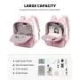2022 LOVEVOOK custom Fashion University Bag USB Work Commute bags well org15.6 17in Travel  Notebook laptop Backpacks for women