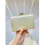 New Arrival Ladies Glitter Striped Pleated Evening Bag Rhinestones Flower Dress Wedding Clutch Bags Handbags For Woman