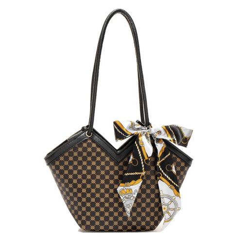 2024 Ladies Fashionable Flower Shoulder Bag Portable Single Handle Handbag Chain Decoration Foreign Trade Small Wholesale Bag