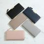 ZR769 Women's Long Wallet Fashion Girl PU Open Wallet Horizontal Square ID Card Holder Handbag Coin Purse Colored Zero Wallet