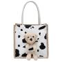 KBW489 Hot Cute Bear Japanese Women Bags Cartoon Students Handbag Trend New Ladies Canvas Bag