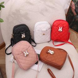 2024 Fresh Sweet Cross-Border Fashion Women's Embroidered Mobile Phone Shoulder Bag Single Portable Strap Lady Messenger Bags