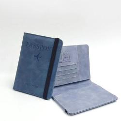 sac tendance 2024  RFID Blocking Passport Holder Cover Wallet PU Leather Travel Document Holder For Women Men Travel Accessories