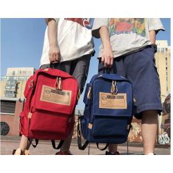 HR052 New Shoulder College Students School Bag Oxford Waterproof Fashion Letters Bag Junior High School Travel Computer Backpack