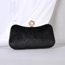 Hot selling retro velvet hot stamping socialite dinner bag