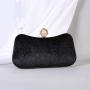 Hot selling retro velvet hot stamping socialite dinner bag