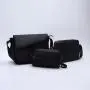 Keymay Black Single Shoulder Strap Work Bag Custom Men's Nylon Business Office Shoulder Bags Boys Waterproof Messenger Hand Bag