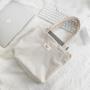 Custom Logo Printing Mini Velvet Lunch bag Luxury Velvet Tote Books Notebook Packaging Trvel Handle Shopping Bag