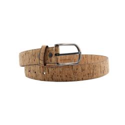 Fashion New Design Men's Double Side Natural Cork Belt 100% Vegan Cork Belt