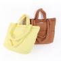 CHANGRONG Custom Lightweight Down Cotton Padded Quilted Purse Puffer Tote Bag Handbags for Women