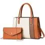High Quality Carteras Para Mujer 2 Pcs Set Handbag Leather Crossbody Bag Vegan Leather Bag For Women