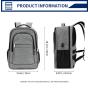 Custom Luxury Cheap 17 Inch Laptop Computer Charging Canvas Leisure Backpack Bag With Usb Charging Port