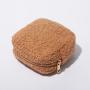 Keymay RTS Fast Shipping S M L Xl Multi-color Custom Logo Women Winter Teddy Makeup Bag Cosmetic Plush Bag Girls Sherpa Pouch