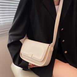 2024 solid color fashion casual women Pu new shoulder bag senior brand women's crossbody bag