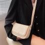 2024 solid color fashion casual women Pu new shoulder bag senior brand women's crossbody bag