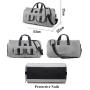 High Quality Fashion Business travel bag custom logo Convertible Foldable Garment Bag Travelling Waterproof Oxford Suit bag