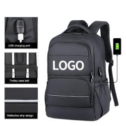 wholesale custom logo luxury mens travel compact bagpack school computer multifunction smart laptop backpacks bag