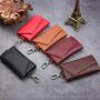 HR755 Wholesale of Cowhide Car Keypack Manufacturers for Men's Genuine Cowhide Keysets Fashion Women's Household Keychains
