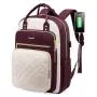 LOVEVOOK wholesale quilted laptop backpacks school bags with usb daily life for women 15.6in 17in large travel business backpack