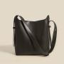 New simple vegan leather bags women handbags ladies luxury fashion brown shoulder bag cross-body bucket bags