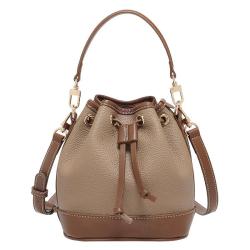 2024 Custom Genuine Leather Bucket Bags Handbags For Women With Contrast Colors