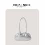 New Design PU Material Texture Zipper Handbag Single Shoulder Carrying Bag Women's Shoulder Bags