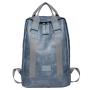 HR618 Unisex Laptop Backpack Fashion Trendy PU Leather Business Custom College School Bag Cool Boy Leisure Travel Backpack