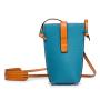 New Mini Leather Phone Pouch Bag Cross body Genuine Leather Mobile Phone Pocket Shoulder Bag With Button