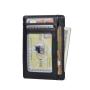 OEM171 New Fashion Men Wallet Slim Credit Card Case Genuine Leather Front Pocket Wallet RFID Blocking Purses Money Clip