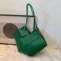 Large Capacity Women Customs Tote Bags Newest Fashion Ladies  Handbags Pure Color Weaving Big Shoulder Bags For Women Wholesale