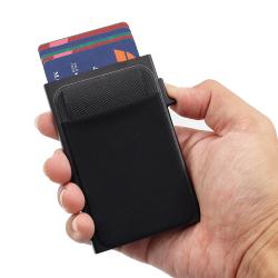 Wholesale metal id card holder aluminum alloy metal id card holder business card holder case
