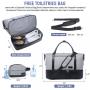 LOVEVOOK 2pcs Travel Duffle Weekender Bags for Men with Shoe Compartment Carry on Overnight Bag Gym Duffel Bag with Wet Pocket