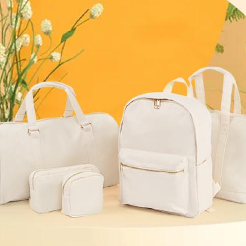 Free Shipping  USA Warehouse Wholesale Stock Multi Colors Waterproof Nylon Cosmetic Bag Clear PVC Pouch Women Fanny Pack