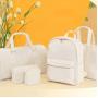 Free Shipping  USA Warehouse Wholesale Stock Multi Colors Waterproof Nylon Cosmetic Bag Clear PVC Pouch Women Fanny Pack