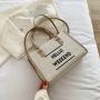 New Fashion One Shoulder Underarm Bag Women Summer Canvas Bag 2022 Large Capacity Special Large Bag Letter