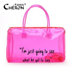 2022 Waterproof PVC Large Weekend bag Transparent Beach Hand luggage white sports fitness bag Brand training bags